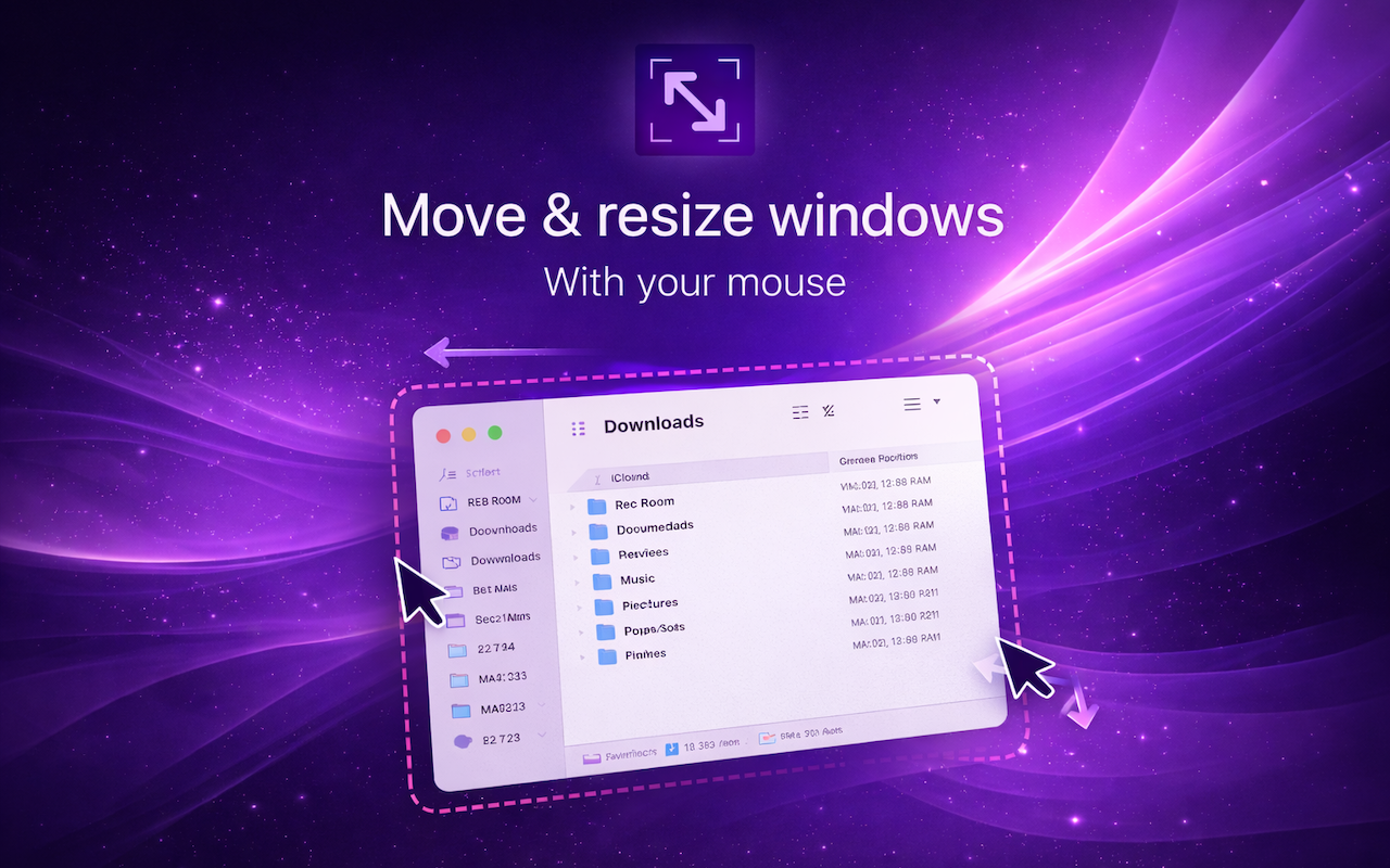 Glide — Move and resize windows with your mouse